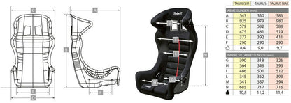 Racing seat Sabelt Taurus Max FIA