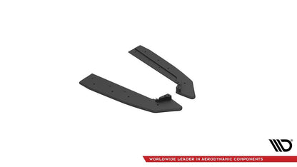 Splitter Ford Mustang VI GT Facelift - Rear Side Street Pro v.1 Black