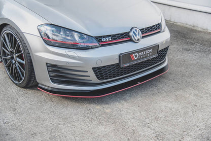 Splitter Volkswagen Golf 7 GTI Front Racing Durability Black