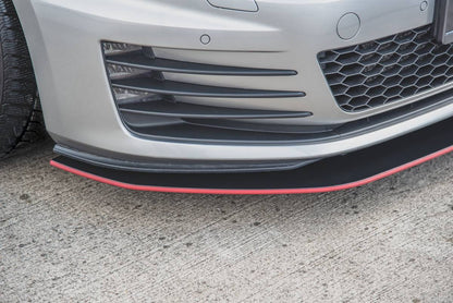 Splitter Volkswagen Golf 7 GTI Front Racing Durability Black