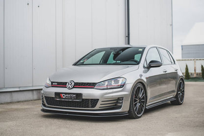 Splitter Volkswagen Golf 7 GTI Front Racing Durability Black