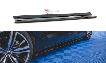 Diffusor Volvo S60 III R-Design Seitenschweller v.1 Hochglanz Schwarz