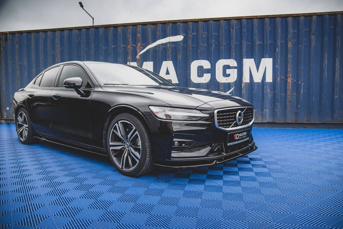 Diffusor Volvo S60 III R-Design Seitenschweller v.1 Hochglanz Schwarz