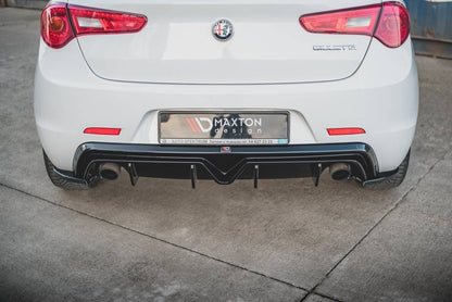 Diffusor Alfa Romeo Giulietta Facelift Heckschürze Auspuff beidseitig Ausführung Glanz Schwarz