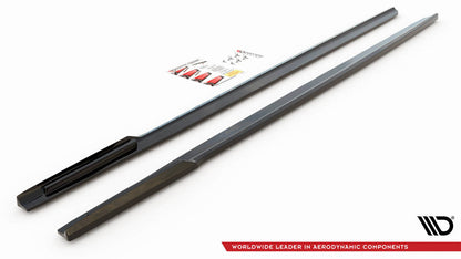 Diffuser BMW 7 G11 Facelift M-Pack Side Skirts Gloss Black