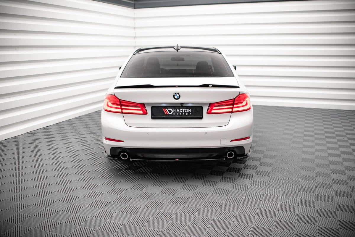 Splitter BMW 5 G30 Heck Mitte Hochglanz Schwarz