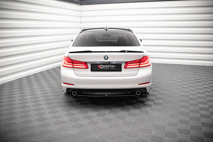 Splitter BMW 5 G30 Heck Mitte Hochglanz Schwarz