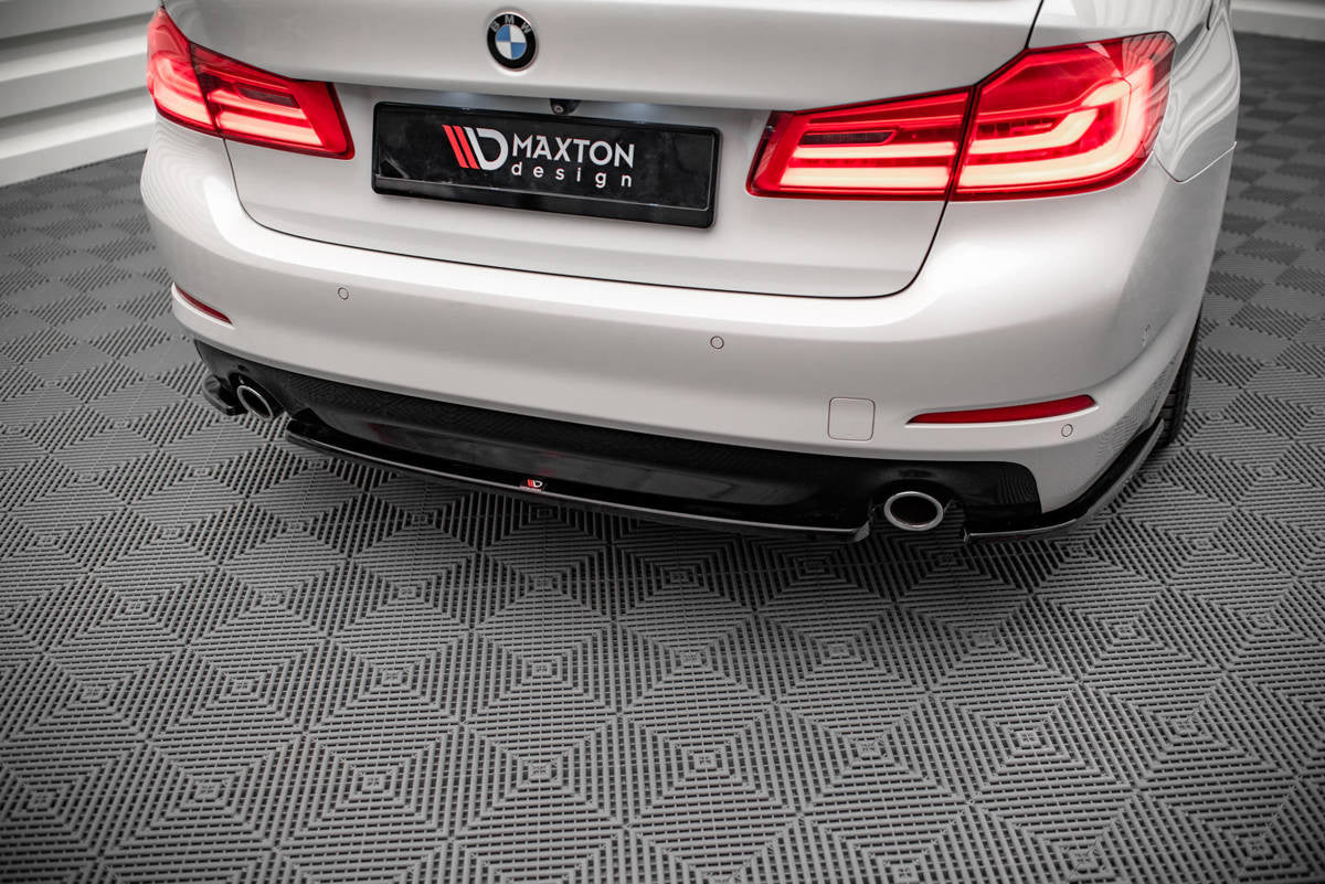 Splitter BMW 5 G30 Heck Mitte Hochglanz Schwarz