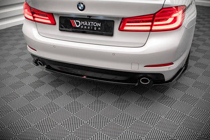 Splitter BMW 5 G30 Heck Mitte Hochglanz Schwarz