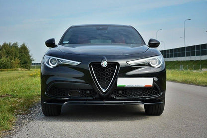 Splitter Alfa Romeo Stelvio Front v.2 Hochglanz Schwarz