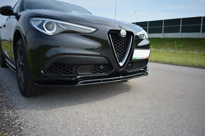 Splitter Alfa Romeo Stelvio Front v.2 Hochglanz Schwarz