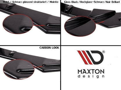 Diffusor Tesla Model S Facelift Heck Glanz Schwarz