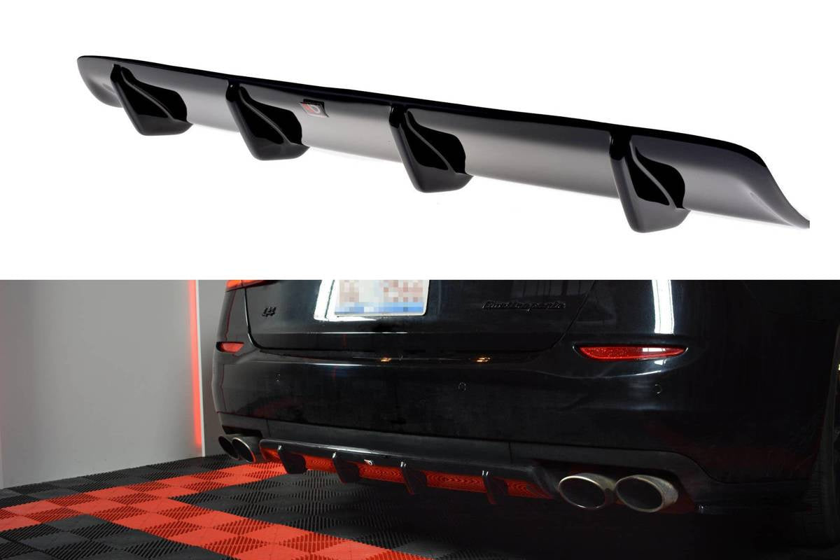 Diffusor Maserati Quattroporte VI Heckschürze Glanz Schwarz