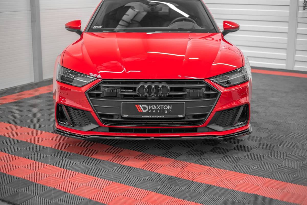 Splitter Audi A7 C8 S-Line Front v.1 Hochglanz Schwarz