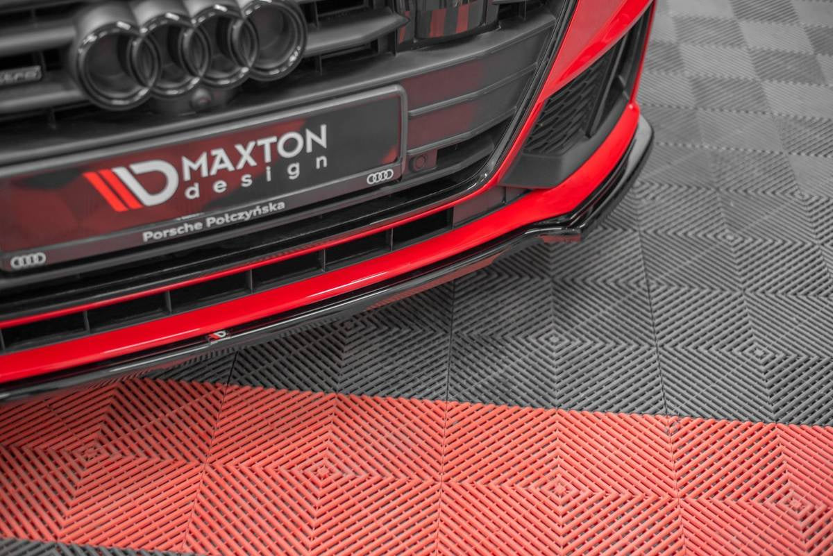Splitter Audi A7 C8 S-Line Front v.1 Hochglanz Schwarz