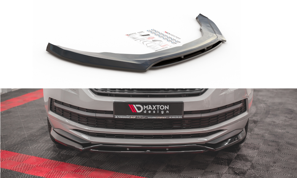 Splitter Skoda Kodiaq I Sportline RS Front Gloss Black