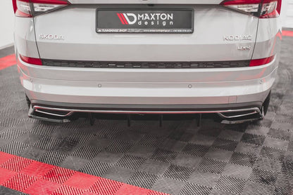 Diffusor Skoda Kodiaq I Sportline Heckschürze Glanz Schwarz