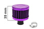 Crankcase Breather Filter 12mm Purple