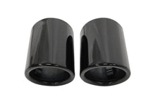 Exhaust Tip 74mmx2 enter 71mm Black Chrome