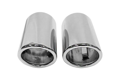 Exhaust Tip 70mmx2 enter 67mm Chrome