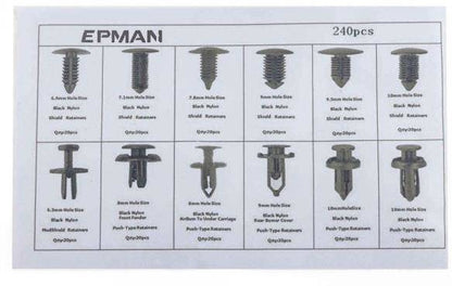 Pins Clamps Set 240 pcs