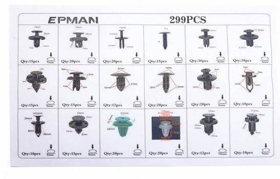 Pins Clamps Set 299 pcs