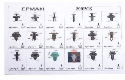 Pins Clamps Set 299 pcs