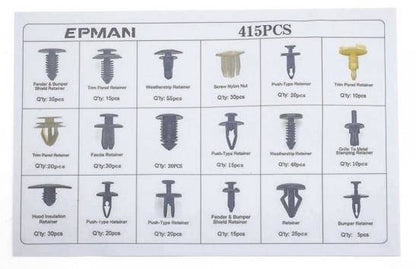 Pins Clamps Set 415 pcs