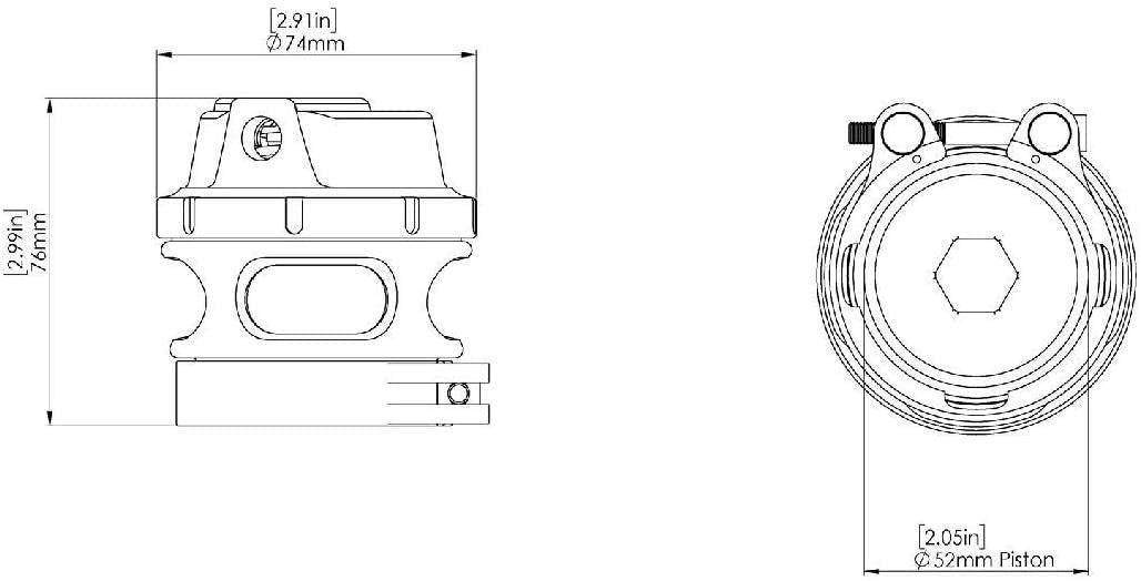 Turbosmart Blow Off 52mm Race Port