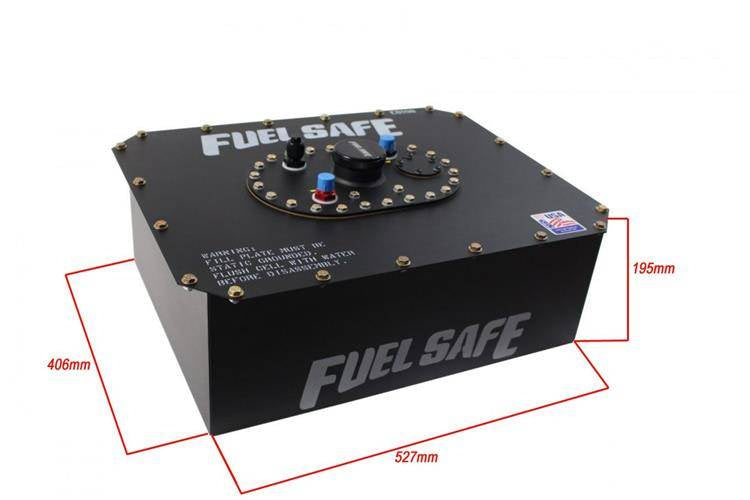 FuelSafe 30L FIA-Tank mit Stahlabdeckung