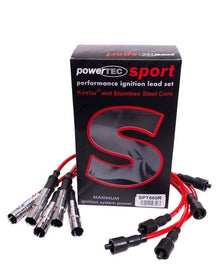 PowerTEC Zündkabel AUDI 80 100 A6 A8 VW PASSAT 2.4 2.6 2.8L 90-00 ROT