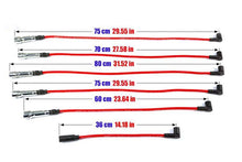 PowerTEC Zündkabel AUDI 90 100 200 A6 COUPE VW T4 83-95 ROT