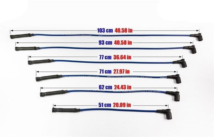 PowerTEC Zündkabel BMW 535I M5 635CSI 732I 735I 745I 84-95 ROT