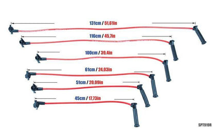 PowerTEC Zündkabel FORD EXPLORER RANGER 4.0L V6 97-02 ROT