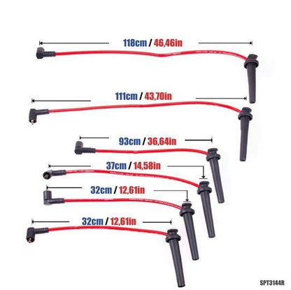PowerTEC Zündkabel FORD MONDEO ST220 3.0 V6 02-07 ROT