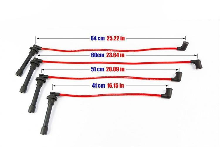 PowerTEC Zündkabel HONDA CIVIC AERODECK 98-01 ROT