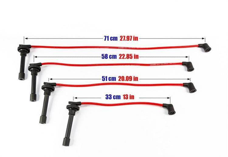 PowerTEC Zündkabel HONDA CIVIC INTEGRA AERODECK 98-01 ROT