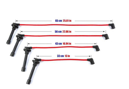 PowerTEC Zündkabel HONDA CIVIC PRELUDE ROVER 618 93-00 ROT