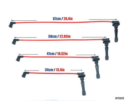 PowerTEC Zündkabel HONDA CR-V I 2.0L B20 K20 95-01 ROT