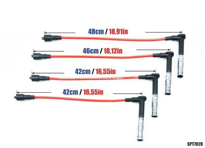 PowerTEC Zündkabel MERCEDES-BENZ C180 E230 SLK200 KOMPRESSOR 93-03 ROT