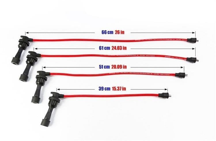 PowerTEC Zündkabel MITSUBISHI ECLIPSE II 4G63 4G63T 95-98 ROT