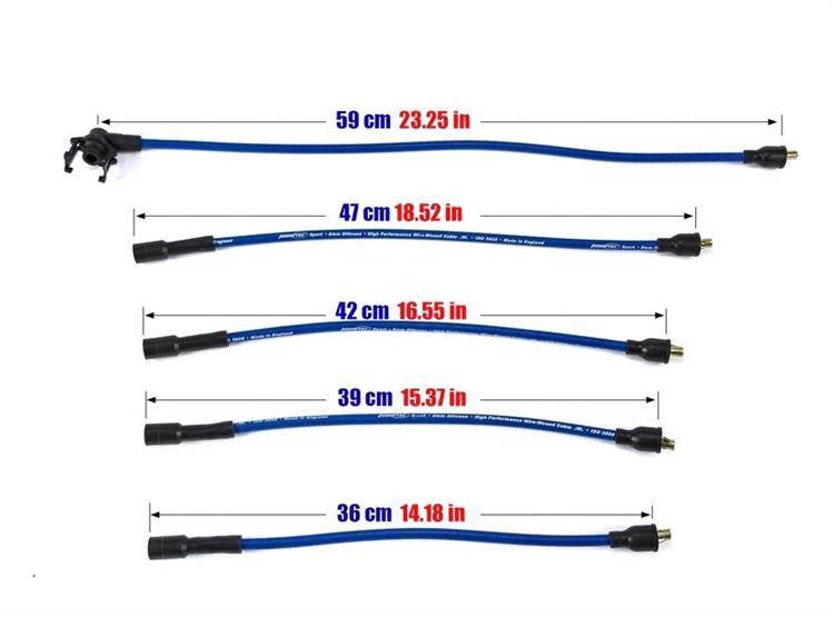 PowerTEC Zündkabel RENAULT R9 R11 R19 TWINGO VOLVO 340 360 83-96 ROT