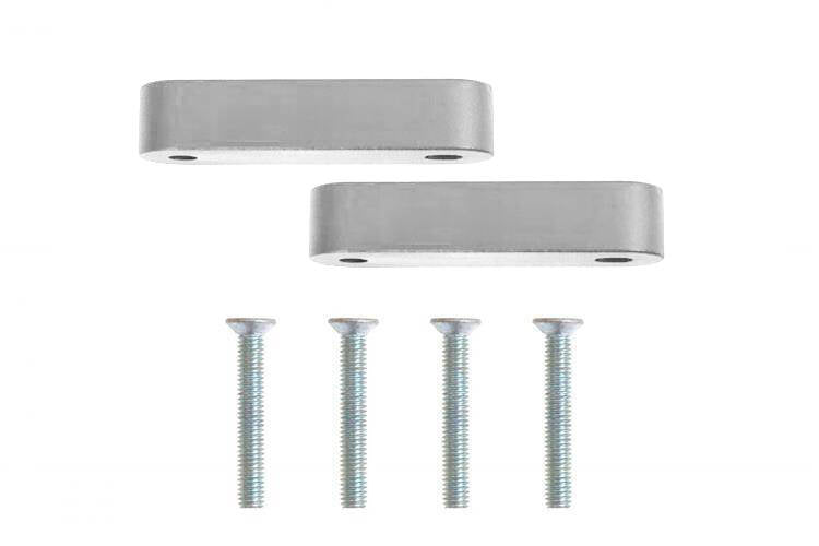 Hood Vent Spacer Honda Civic 88-00 Silver