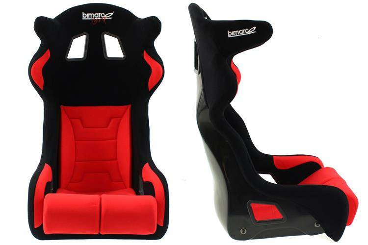 Racing Seat Bimarco Grip Velvet Black Red HANS FIA