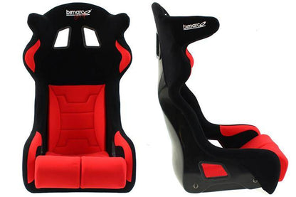 Racing Seat Bimarco Grip Velvet Black Red HANS FIA