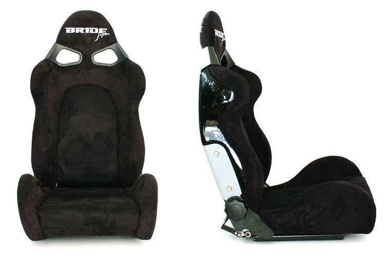 Rennsitz Couga Bride Wildleder Schwarz