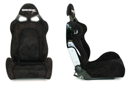 Rennsitz Couga Bride Wildleder Schwarz