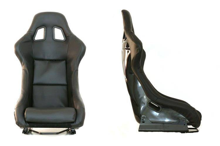Rennsitz EVO PVC Carbon Schwarz