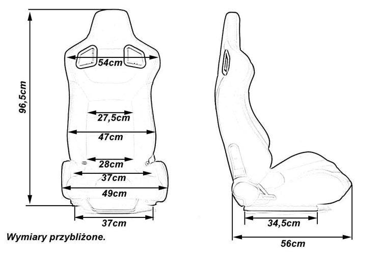 Rennsitz GLOCK SCHWARZER STOFF