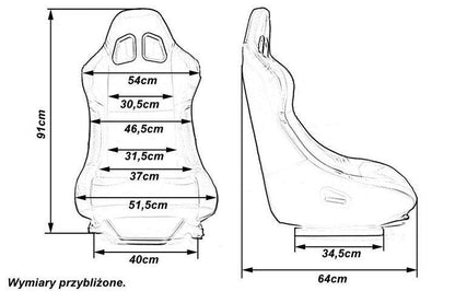 Rennsitz MONZA RACE PLUS PVC Blau